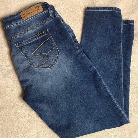 Seven7 Easy Fit Cropped Capri's Size 2 - Picture 1 of 6